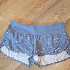 lululemon athletica Blue and Pink Patterned Athletic Shorts